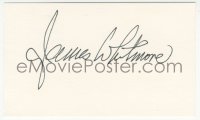 7w0718 JAMES WHITMORE signed 3x5 index card 1980s it can be framed & displayed with a repro still!