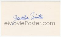 7w0731 JONATHAN WINTERS signed 3x5 index card 1990s it could be framed with the included color REPRO!
