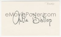7w0733 JULIE BISHOP signed 3x5 index card 1980s it can be framed & displayed with a repro still!