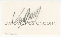 7w0738 KEN RUSSELL signed 3x5 index card 1980s it can be framed & displayed with a repro photo!