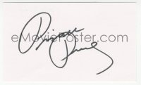 7w0759 PRISCILLA PRESLEY signed 3x5 index card 1990s it can be framed & displayed with a repro still!
