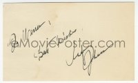 7w0760 RAFER JOHNSON signed 3x5 index card 1980s it can be framed & displayed with a repro still!