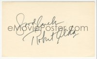 7w0763 ROBERT ALDA signed 3x5 index card 1970s it can be framed & displayed with a repro still!