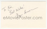 7w0767 ROGER CORMAN signed 3x5 index card 2000s it can be framed & displayed with a repro!