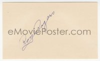 7w0769 ROY ROGERS signed 3x5 index card 1980s it could be framed with the included REPRO!