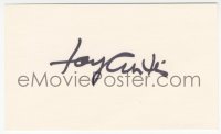 7w0777 TONY CURTIS signed 3x5 index card 1980s it can be framed & displayed with a repro still!