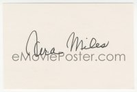 7w0779 VERA MILES signed 4x6 index card 1980s it can be framed & displayed with a repro still!