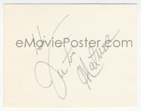 7w0781 VICTOR MATURE signed 3x4 index card 1980s it can be framed & displayed with a repro still!