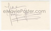 7w0784 ZSA ZSA GABOR signed 3x5 index card 2000s it can be framed & displayed with a repro!