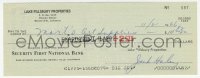 7w0600 JACK HALEY canceled check 1966 the Tin Man paid $14.82 to Mort's Art Supplies!