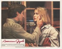 7w0085 AMERICAN GIGOLO signed LC #3 1980 by Lauren Hutton, c/u with male prostitute Richard Gere!