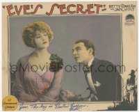 7w0105 EVE'S SECRET signed LC 1925 by Betty Compson, who's close up with William Collier Jr.!