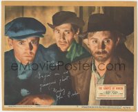 7w0107 GRAPES OF WRATH signed LC #2 R1940 by John Qualen, close up with Henry Fonda & John Carradine!