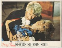 7w0110 HOUSE THAT DRIPPED BLOOD signed LC #6 1971 by Ingrid Pitt, close up attacked by vampire!