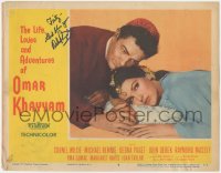 7w0111 LIFE, LOVES & ADVENTURES OF OMAR KHAYYAM signed LC #8 1957 by Debra Paget, who's w/Wilde!