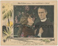 7w0117 MARRIAGE CHEAT signed LC 1924 by Leatrice Joy, who can't give up priest Percy Marmont, rare!