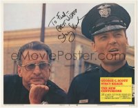 7w0120 NEW CENTURIONS signed LC #8 1972 by Stacy Keach, who's close up with George C. Scott!