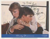 7w0133 RISKY BUSINESS signed LC #7 1983 by Rebecca De Mornay, who's close up hugging Tom Cruise!