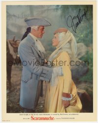 7w0134 SCARAMOUCHE signed photolobby 1952 by BOTH Mel Ferrer AND Janet Leigh, great romantic c/u!