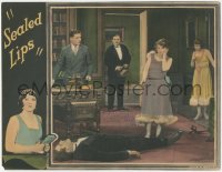 7w0137 SEALED LIPS signed LC 1925 by Cullen Landis, who's w/Dorothy Revier by dead guy, ultra rare!