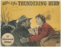 7w0155 THUNDERING HERD signed LC 1925 by Lois Wilson, who's with Noah Beery in a Zane Grey story!