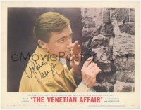 7w0163 VENETIAN AFFAIR signed LC #3 1967 by Robert Vaughn, who's hunting super spies in Venice!