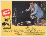 7w0164 VIVA MAX signed LC #2 1970 by Peter Ustinov, who's sticking his hand down barrel of a cannon!