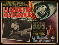 7w0026 LA SANGRE DE NOSTRADAMUS signed Mexican LC 1962 by German Robles, cool vampire border art!