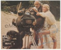 7w0658 BO DEREK signed 8x10 Fleer trading card poster 1981 great candid from Tarzan the Ape Man!
