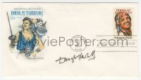 7w0646 DOUGLAS FAIRBANKS JR signed first day cover 1984 for his dad, Doug Sr., cool images!