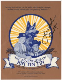 7w0331 LEE AAKER signed 9x11 TV ad 1987 great image with dog in The Adventures of Rin Tin Tin!