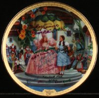 7w0327 WIZARD OF OZ signed #4998A collector plate 1989 by Jerry Maren, Carroll, Duccini, AND Raabe!