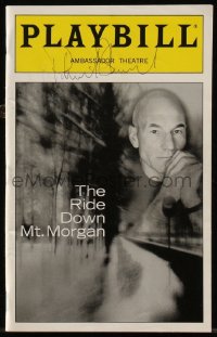 7w0622 PATRICK STEWART signed playbill 2000 when he was in Arthur Miller's The Ride Down Mt. Morgan!