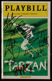 7w0623 TARZAN signed playbill 2006 by TEN of the cast members!