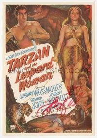 7w0612 ACQUANETTA signed postcard 1971 poster image from Tarzan and the Leopard Woman!