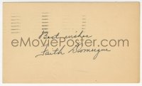7w0614 FAITH DOMERGUE signed postcard 1951 sent to Fred Owesney, who she met in New York City!