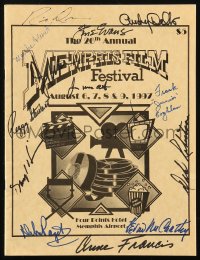 7w0315 MEMPHIS FILM FESTIVAL signed program 1997 by THIRTEEN celebrities who attended the event!