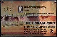 7w0047 ANTHONY ZERBE signed 11x17 special poster 2009 from a special screening of The Omega Man!