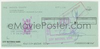 7w0607 WARREN BEATTY canceled check 1973 paying $28.51 for his phone bill to Pacific Telephone!