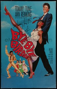 7w0021 BYE BYE BIRDIE signed stage play WC 1991 by BOTH Tommy Tune AND Ann Reinking, Nelson art!