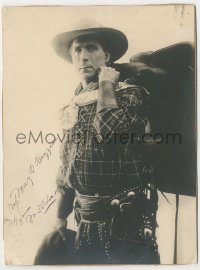 7w0626 WILLIAM S. HART signed 6x8 photo 1920s great portrait of the silent cowboy star!