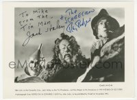 7w0627 WIZARD OF OZ signed 5x7 promo photo 1969 by BOTH Tin Man Jack Haley AND Scarecrow Ray Bolger!