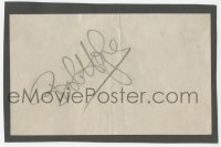 7w0631 BOB HOPE signed 3x5 album page 1960s it can be framed with the included show ticket!