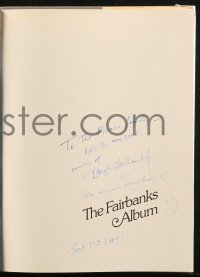 7w0247 DOUGLAS FAIRBANKS JR signed hardcover book 1975 by Douglas Fairbanks Jr., The Fairbanks Album!