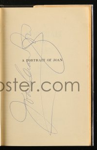 7w0255 JOAN CRAWFORD signed hardcover book 1962 her autobiography A Portrait Of Joan!