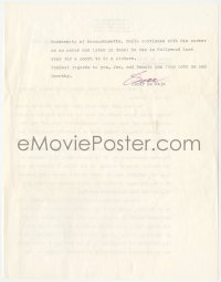 7w0216 OSCAR DE MEJO signed letter 1973 to a personal friend on his stationery!