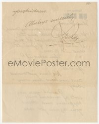 7w0592 RODDY MCDOWALL signed letter 1940s thanking a fan who sent him money for his collection!