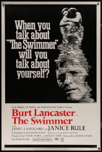 7x0256 SWIMMER 40x60 1968 Burt Lancaster, directed by Frank Perry, will you talk about yourself?
