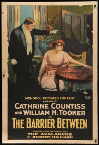 7x0002 AVALANCHE 1sh 1915 Catherine Countiss tries to steal husband but plan backfires, ultra rare!