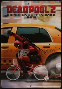 7x0196 DEADPOOL 2 IMAX DS bus stop 2018 Ryan Reynolds, completely different wacky image!